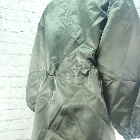 Gap Womens Olive Green Front Pockets Full Zip Utility Trench Coat Size XS - Picture 6 of 15